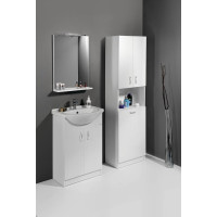 Aqualine SIMPLEX ECO vysoká skrinka s košom 50x180x30cm SIME510