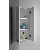Aqualine ZOJA/KERAMIA FRESH horná skrinka rohová 35x76x35cm, biela 50331