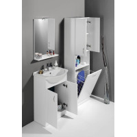 Aqualine SIMPLEX ECO vysoká skrinka s košom 50x180x30cm SIME510