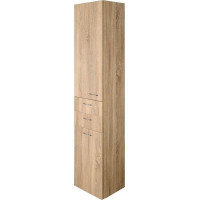 Aqualine ZOJA/KERAMIA FRESH skrinka vysoká s košom 35x184x29cm, dub platin 51232