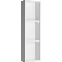 Aqualine ZOJA policová skrinka k zrkadlu Korin, 20x70x12cm, biela 45463