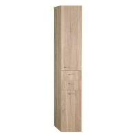 Aqualine ZOJA/KERAMIA FRESH skrinka vysoká s košom 35x184x29cm, dub platin 51232