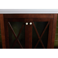 Sapho CROSS umývadlová skrinka 55x81x43cm, mahagón CR060