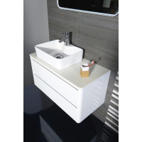 Sapho LUCIE umývadlová skrinka s rockstone doskou 89, 5x45x44, 5cm, biela / rare rock LU090-3030-01