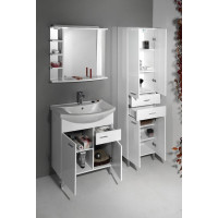 Aqualine ZOJA/KERAMIA FRESH skrinka vysoká so zásuvkami 50x184x29cm, biela 51291
