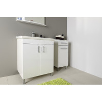 Aqualine VEGA skrinka spodná s košom 40x78x31cm, biela VG078