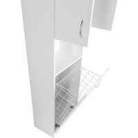 Aqualine SIMPLEX ECO vysoká skrinka s košom 50x180x30cm SIME510