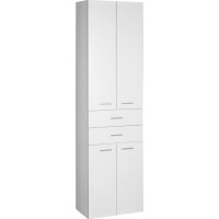 Aqualine ZOJA/KERAMIA FRESH skrinka vysoká so zásuvkami 50x184x29cm, biela 51291