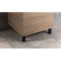 Aqualine Výškovo nastaviteľná nožička výška 100-110mm, čierna mat 0776R-B