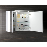 Sapho LUCIE galerka s LED osvetlením, 126x70x17cm, biela LU125-0030
