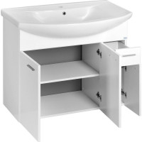 Aqualine ZOJA umývadlová skrinka 82, 8x74x34, 3cm, biela 51083A