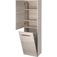 Aqualine VEGA skrinka vysoká s košom, 40x150x31cm, dub platín VG960