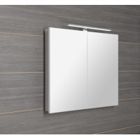 Sapho GRETA galerka s LED osvetlením, 81x70x14cm, biela mat GR080-0031