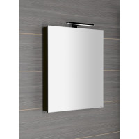 Sapho GRETA galerka s LED osvetlením, 60x70x14cm, čierna mat GR065-0035