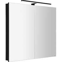 Sapho GRETA galerka s LED osvetlením, 81x70x14cm, čierna mat GR085-0035