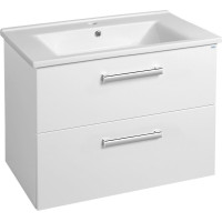 Aqualine VEGA umývadlová skrinka 72x57, 6x43, 6cm, 2x zásuvka, biela VG073