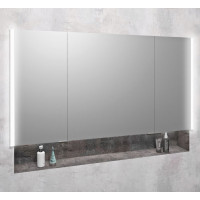 Sapho INTEGRA zápustná galerka s LED osvetlením, 125x70cm IN125
