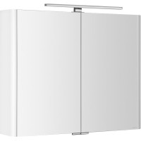 Sapho LUCIE galerka s LED osvetlením, 86x70x17cm, biela LU085-0030