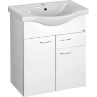 Aqualine KERAMIA FRESH umývadlová skrinka, 1 zásuvka, 60, 6x74x34cm, biela 50064A