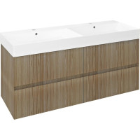Sapho FILENA dvojumývadlová skrinka 118x51, 5x43cm, dub FID1212D