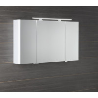 Sapho LUCIE galerka s LED osvetlením, 126x70x17cm, biela LU125-0030