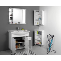 Aqualine ZOJA/KERAMIA FRESH skrinka rohová 35x78x35cm, biela 50321
