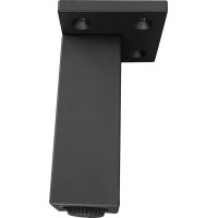 Aqualine Výškovo nastaviteľná nožička výška 100-110mm, čierna mat 0776R-B
