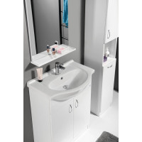 Aqualine SIMPLEX ECO 65 umývadlová skrinka vrátane umývadla 63x83, 5x30, 7cm SIME650