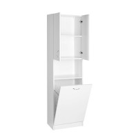 Aqualine SIMPLEX ECO vysoká skrinka s košom 50x180x30cm SIME510