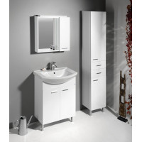 Aqualine ZOJA umývadlová skrinka 61, 5x74x32cm, biela, 2x dvierka 51063