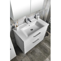 Aqualine VEGA umývadlová skrinka 82x67, 6x43, 6cm, 2xzásuvka, biela VG083