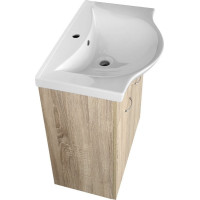 Aqualine KERAMIA FRESH umývadlová skrinka 60, 6x74x34cm, dub platin 50065