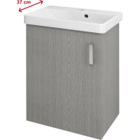 Sapho THEIA umývadlová skrinka 50, 9x70x35cm, 1x dvierka, ľavá, dub strieborný TH057-1111