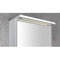 Aqualine KAWA STRIP galerka s LED osvetlením 50x70x22cm, biela WGL50S