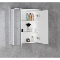 Aqualine KAWA STRIP galerka s LED osvetlením 60x70x22cm, biela WGL60S