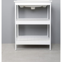 Aqualine ETIDE policová umývadlová skrinka 61, 5x85x44 cm, biela mat ET610