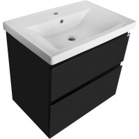 Aqualine ALTAIR umývadlová skrinka 67x60x45cm, čierna mat AI670