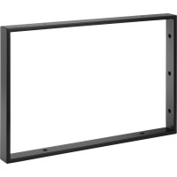 Sapho Podperná konzola 490x330x40mm, lakovaná oceľ, čierna mat, 1 ks 30370