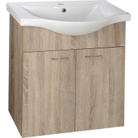 Aqualine KERAMIA FRESH umývadlová skrinka 60, 6x74x34cm, dub platin 50065