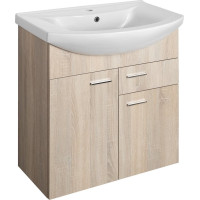 Aqualine ZOJA umývadlová skrinka 71, 5x74x34cm, dub platin 51175