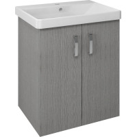 Sapho THEIA umývadlová skrinka 56, 4x70x44, 2cm, 2xdvierka, dub strieborný TH062-1111