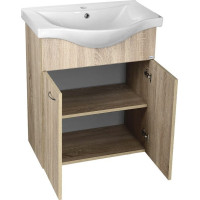 Aqualine KERAMIA FRESH umývadlová skrinka 60, 6x74x34cm, dub platin 50065