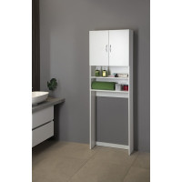 Aqualine SIMPLEX ECO skrinka za práčku 63x25x190cm, biela SIME715