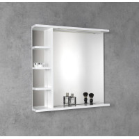 Aqualine KORIN zrkadlo s LED osvetlením a policami 70x70x12cm KO360S