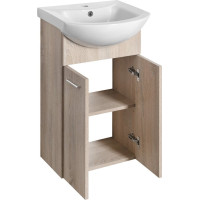 Aqualine ZOJA umývadlová skrinka 41, 5x74x25, 3cm, dub platín 51144