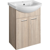 Aqualine ZOJA umývadlová skrinka 50, 5x74x30cm, dub platin 51057