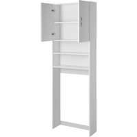 Aqualine SIMPLEX ECO skrinka za práčku 63x25x190cm, biela SIME715