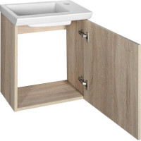 Aqualine ZOJA/KERAMIA FRESH umývadlová skrinka 44x50x25, 3cm, dub platin 51046DP
