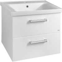 Aqualine VEGA umývadlová skrinka 62x50x43, 6cm, 2x zásuvka, biela VG064