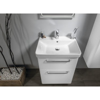 Sapho THEIA umývadlová skrinka 56, 4x70x44, 2cm, 2xzásuvka, biela TH060-3030